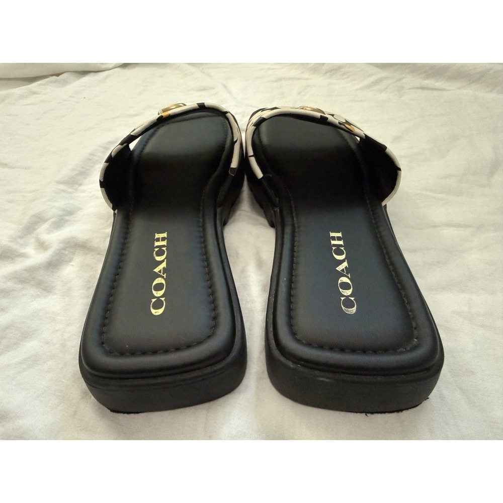 Coach Women's Florence Flat Sandal Floral Print Size 6.5 B US - Picture 5 of 7
